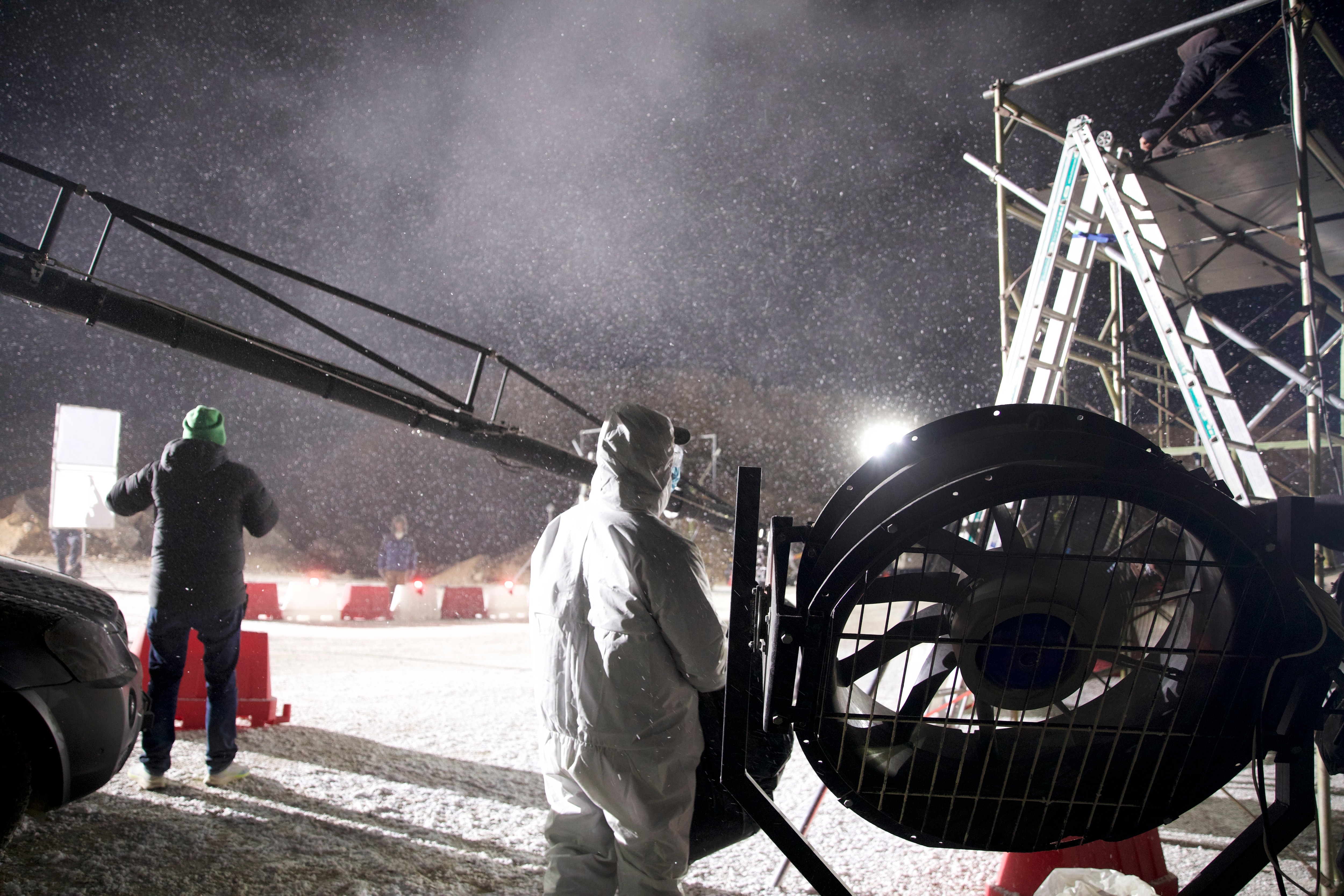 CGAI helped created the snow, but wind blowers and starch helped